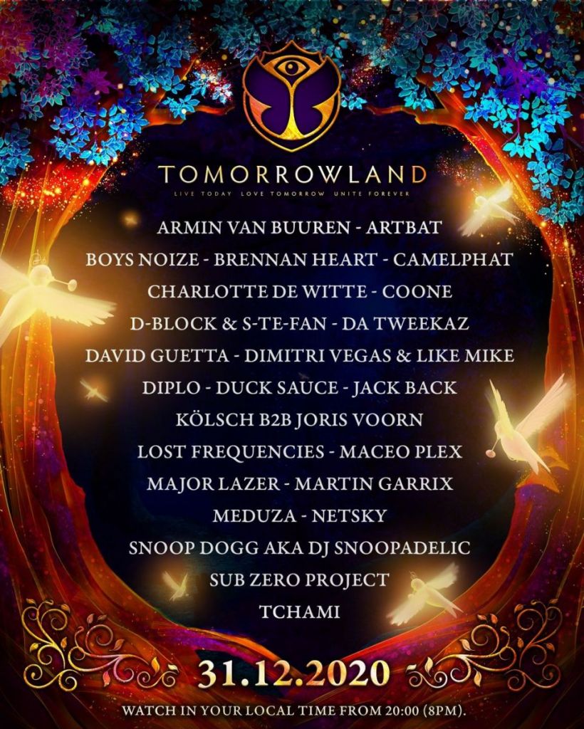 line up tomorrowland