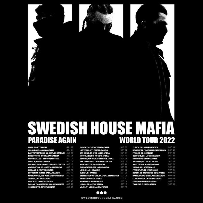 Swedish House Mafia Tour 2022