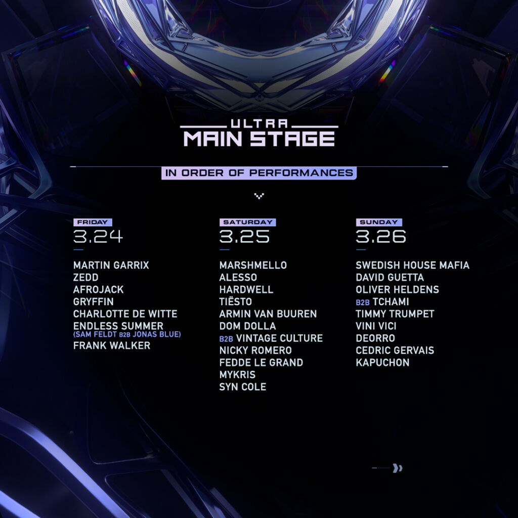 UMF 2023 mainstage lineup