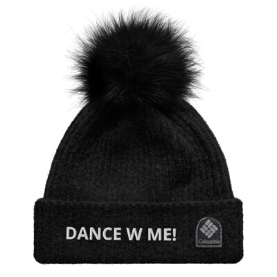 DANCE W ME! Columbia pom-pom beanie