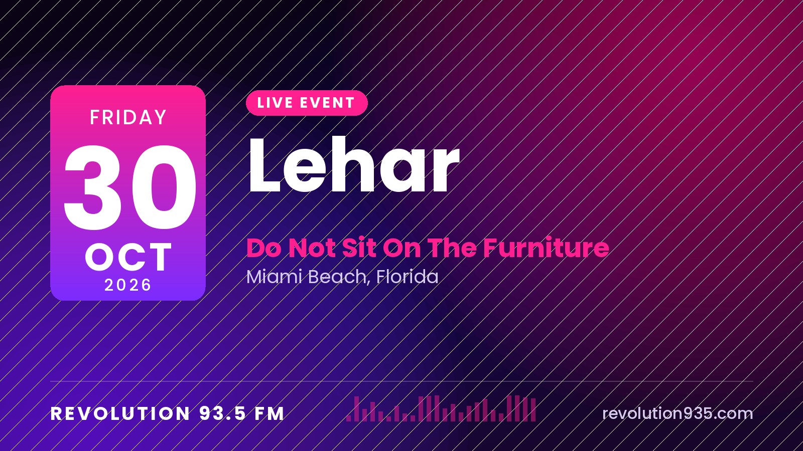 Lehar at Do Not Sit On The Furniture