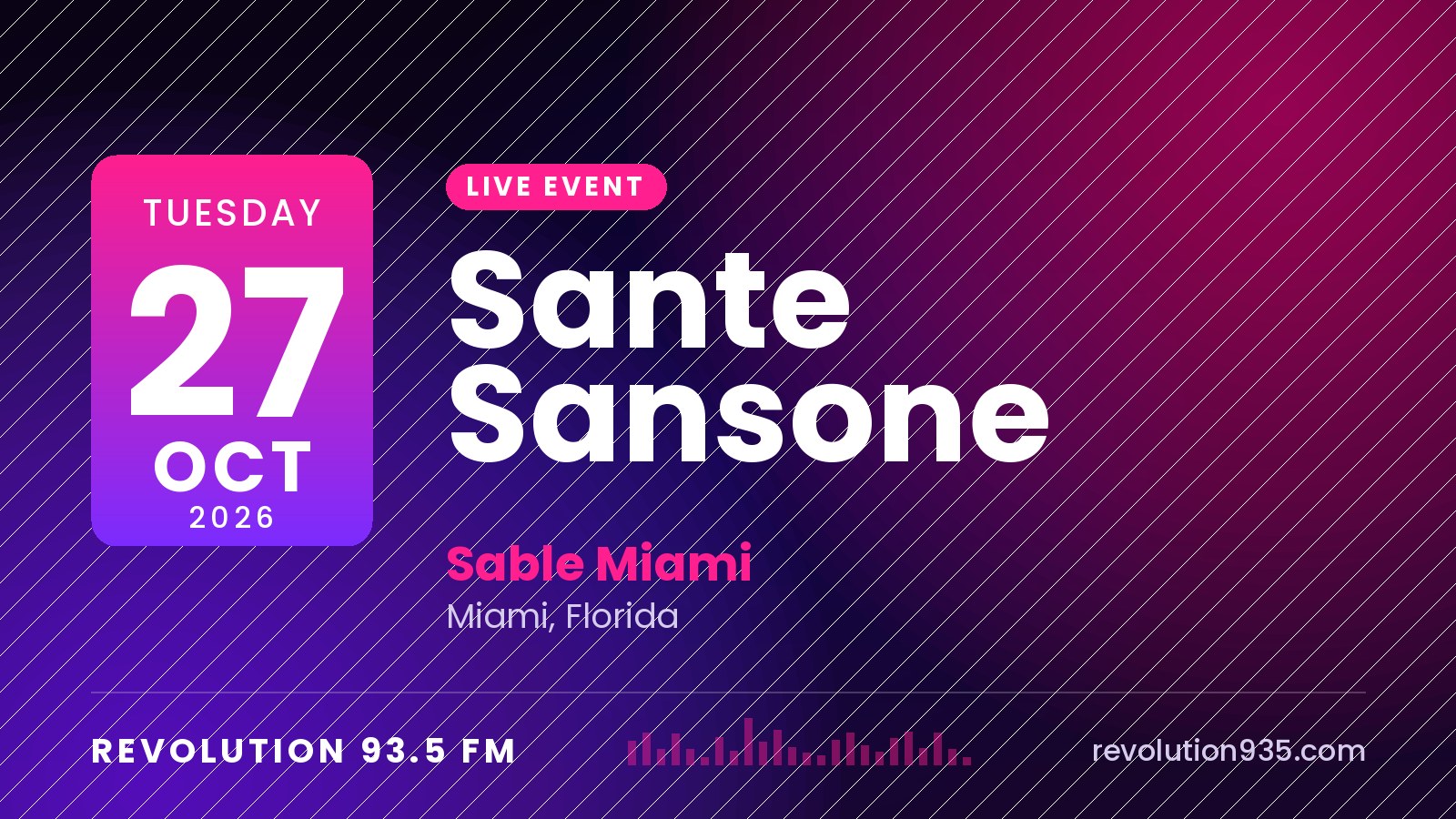Sante Sansone at Sable Miami