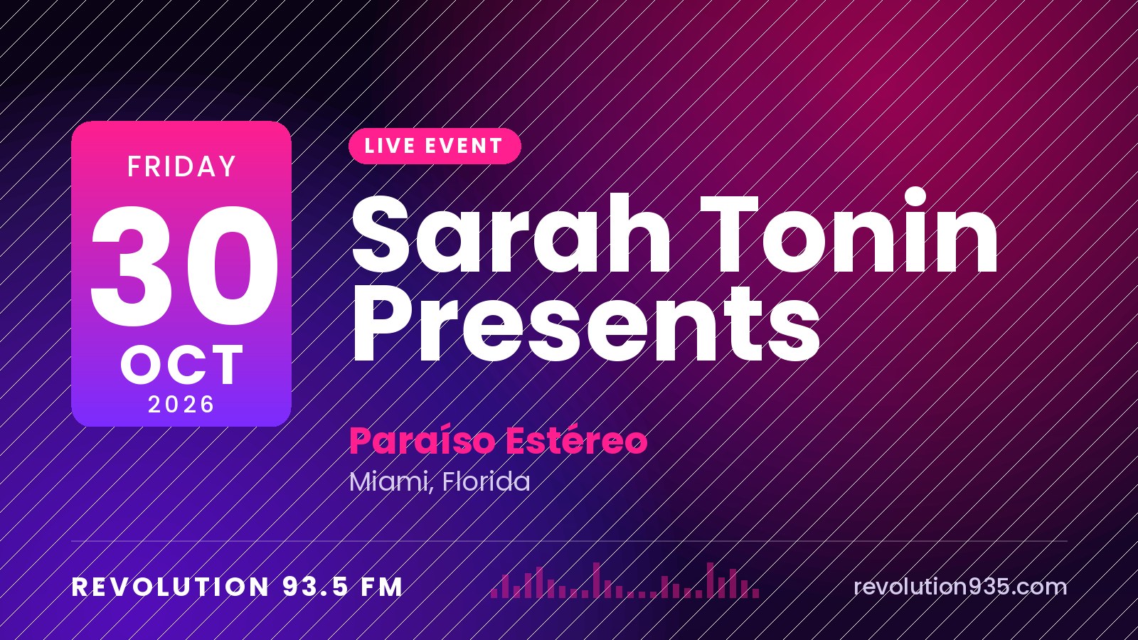Sarah Tonin Presents at Paraíso Estéreo